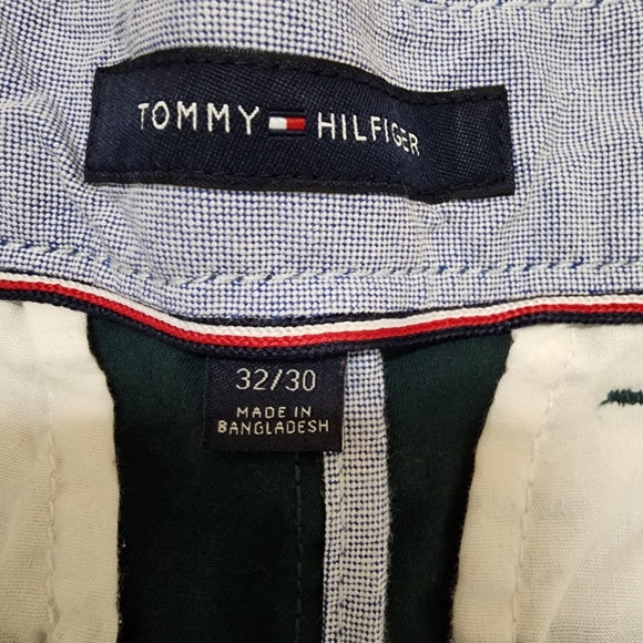 Tommy Hilfiger dark green pants chinos cotton - Picture 2 of 10